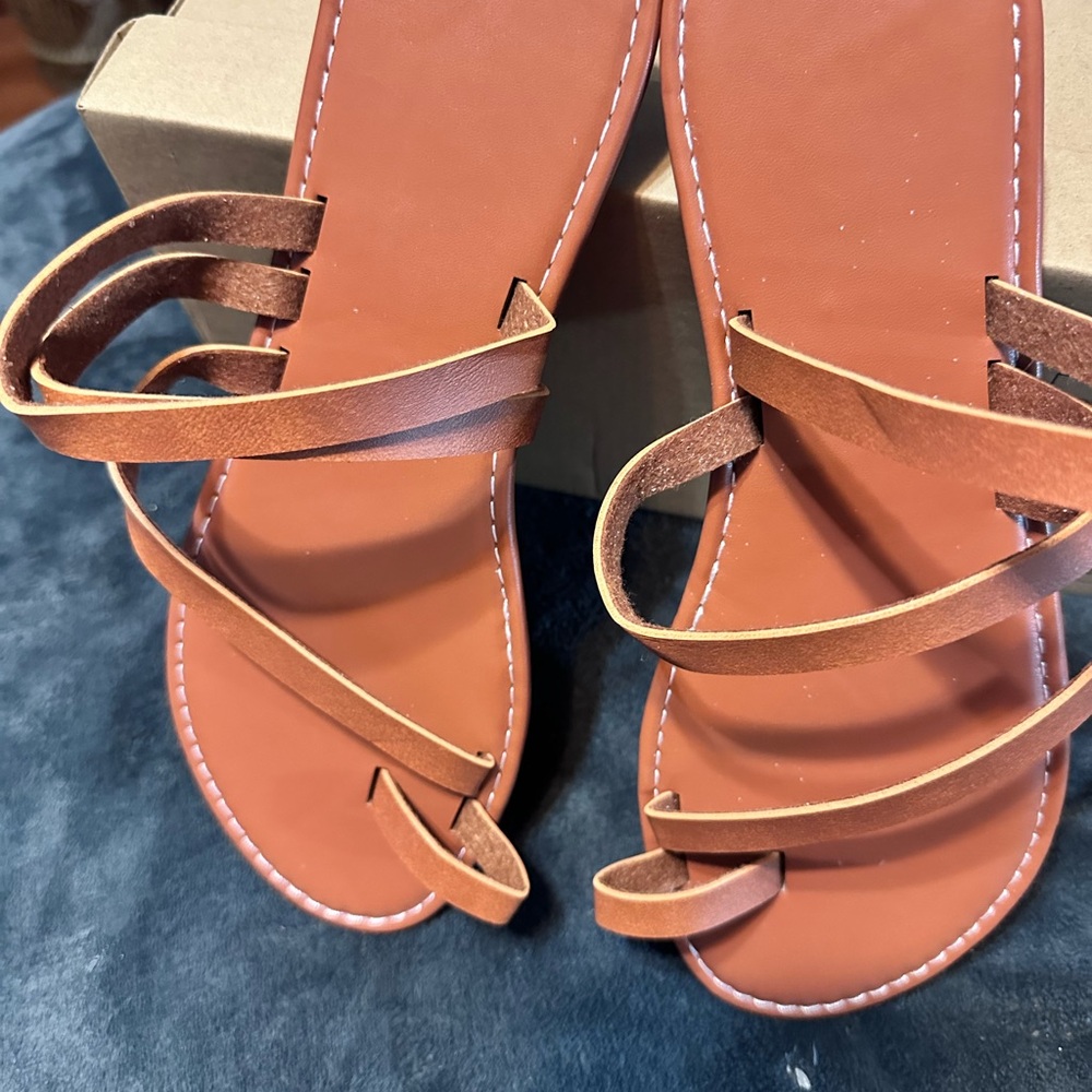 Brown Strappy Sandals
